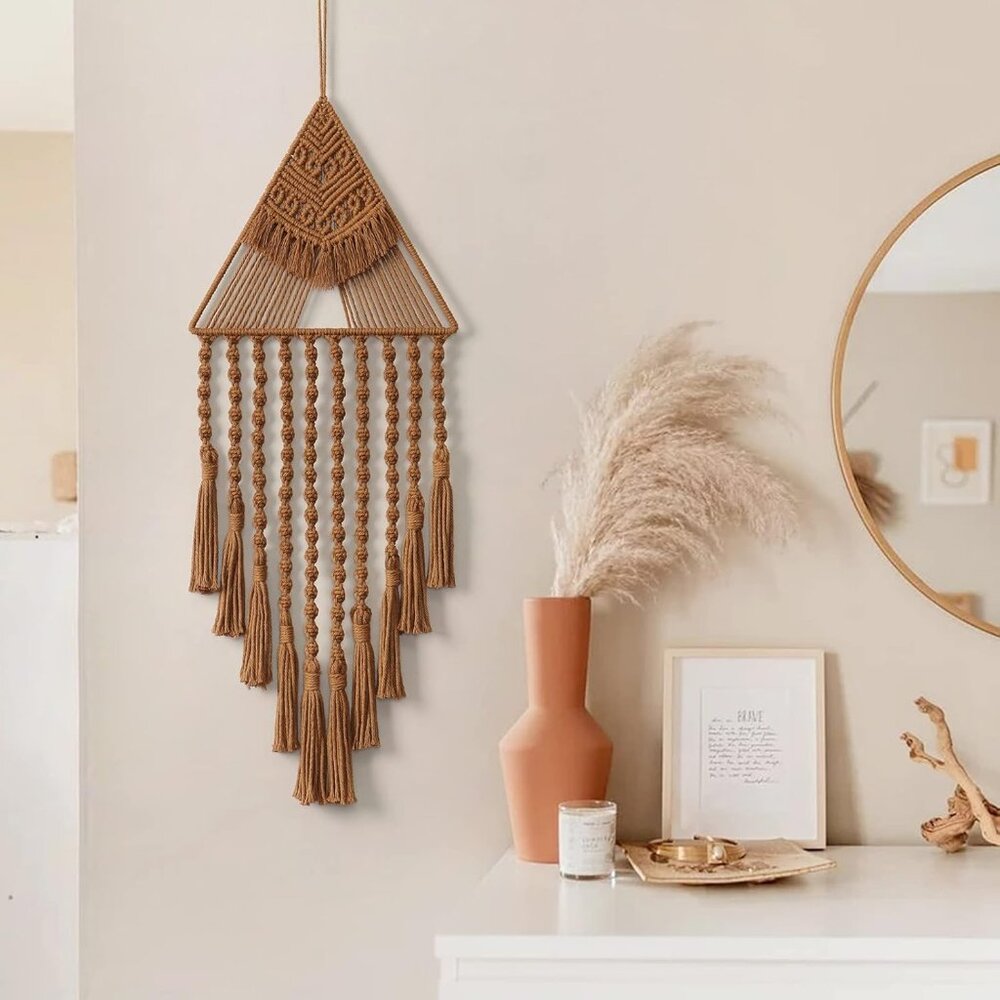 Macrame Woven Wall Hanging Dream Tassel